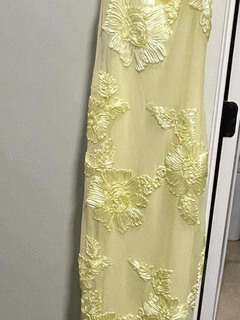White Fox Boutique Pale Yellow Floral Dress